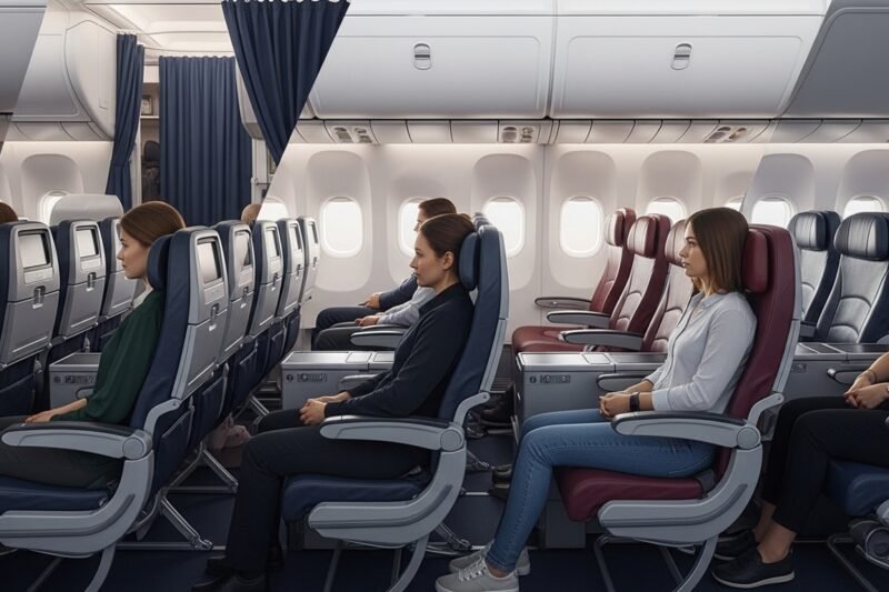 Las 15 aerolíneas con los asientos de clase económica más anchos