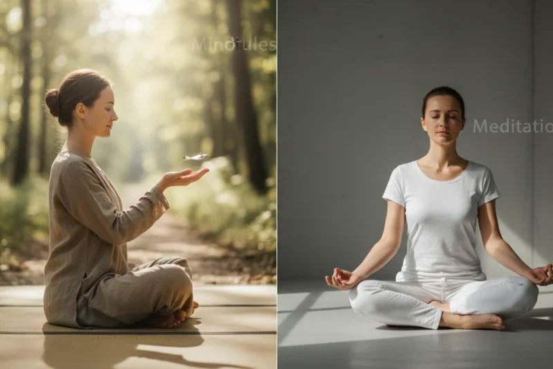 Mindfulness vs. Meditación: 10 Diferencias Clave para tu Bienestar